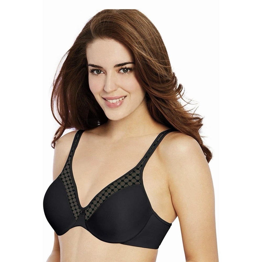 Bali Passion for Comfort Silky Smooth Underwire Bra Black DF3383 42D